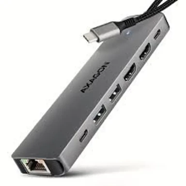 AXAGON USB hub HMC-7HX2, sivi