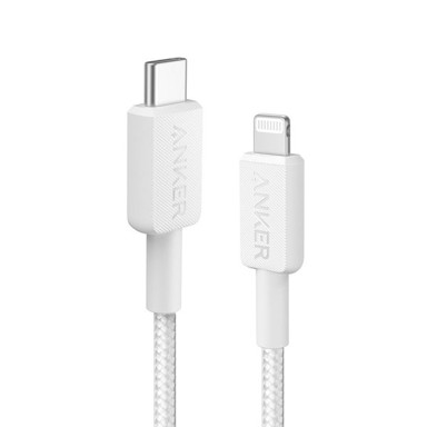ANKER USB-C na Lightning pleteni kabel 322, bijeli, 1.8m