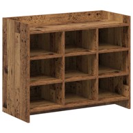 Ormar za cipele 85 x 39,5 x 70 cm od konstruiranog drva, staro drvo