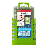 KWB Set svrdla za metal 1-10 mm, 19/1