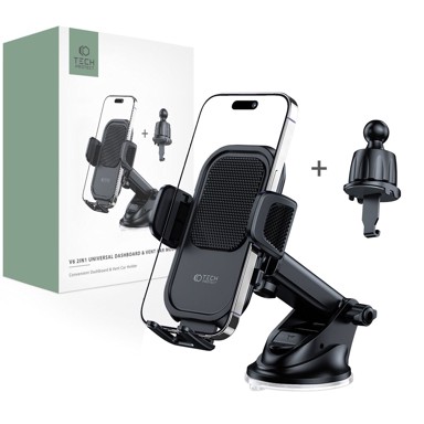 TECH-PROTECT Univerzalni nosač za kontrolnu ploču i ventilacijski otvor V6, crni