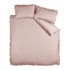 CATHERINE LANSFIELD Posteljina Seersucker Frill od krepa za bračni krevet 200x200 cm ružičasta