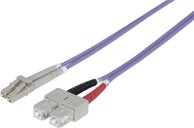 INTELLINET Optički kabel 751049, LC-SC OM4, 1 m, ljubičasti