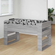 Nogometni stol, set 2 kom, 146.5 × 74 × 85 cm, siva sonoma