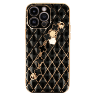ONASI Silikonska maskica, iPhone 14 Pro Max, Glamur, narukvica, crna