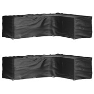 Navlake za kutnu vrtnu garnituru 2 kom s 18 ušica 285x220x80 cm