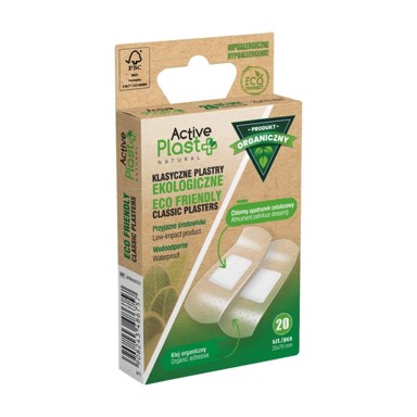 ACTIVEPLAST Ekološki flasteri, 2 x 7 cm, 20 kom