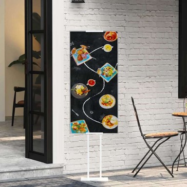 Stalci za sajmove, željezo, 30 x 24 x 208 cm, bijeli, 2 kom