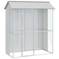 Kavez za ptice, sivi, 215x110x247 cm