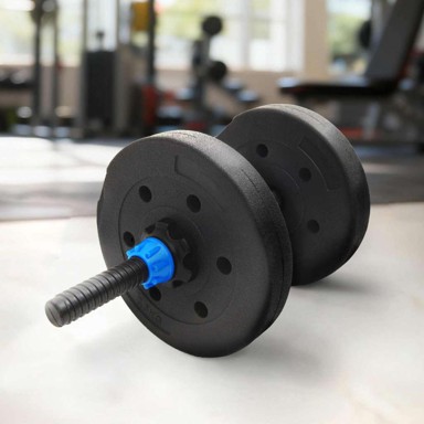 Utezi, set 4 kom, crni, Ø 21,5 × 3,8 cm