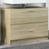 Ormarić za umivaonik boja hrasta 78x37x59 cm konstruirano drvo