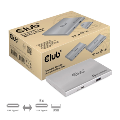CLUB3D Docking stanica CSV-1580, srebrna