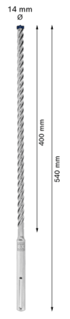 BOSCH Udarno svrdlo Professional Expert SDS Max-8X, 14 x 400 x 540 mm (2608900208)