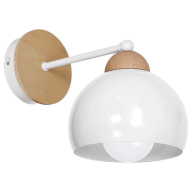 Zidna lampa Dama White 1xE27, bijela