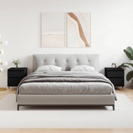 Noćni ormarići 2 kom crni 40x35x50 cm od konstruiranog drva