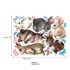 AMBIANCE Dječje zidne samoljepljive naljepnice Baby Rabbits