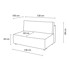 BOBOCHIC PARIS Svijetlo ružičasta modularna sjedeća garnitura od samta (srednji modul ) Nihad modular, 138x95x88 cm