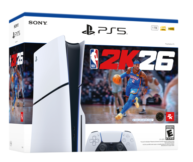 SONY Igraća konzola PlayStation 5 Slim Blu-ray, D chassis + NBA 2K26