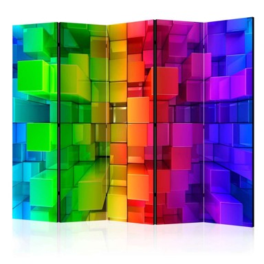 Sobna pregrada u 5 dijelova Colour jigsaw II 225x172