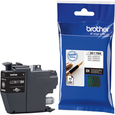 BROTHER Tinta, LC-3617, original, black