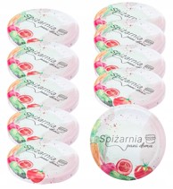 ALTOM poklopci za staklenke 66 mm set od 10 komada, pastelni