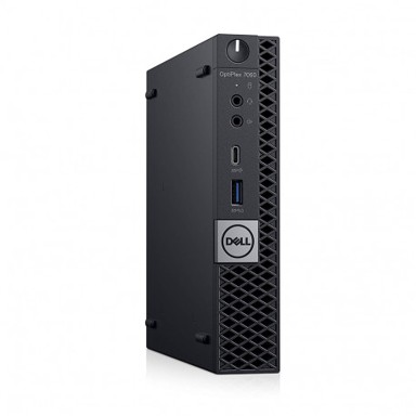 DELL Stolno računalo OptiPlex 7060 Micro / Intel Core i3-8100T, 8 GB RAM, 120 GB SSD, Intel UHD Graphics, bez operativnog sustava, crna