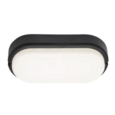 Vanjska zidna/stropna svjetiljka Hort, LED, 15W, 1100 lm, IP54, RA7409, crna