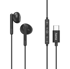 HAMA Slušalice Classy, žične, in-ear, USB-C, za pozive i glazbu, crna