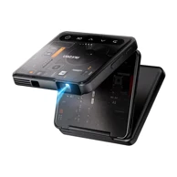 AURZEN Mini projektor ZIP Cyber Edition, prijenosni DLP HD, baterija, auto fokus