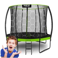 NEO-SPORT Profilirani vrtni trampolin 252 cm (8 ft), unutarnja mreža