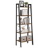 SONGMICS Ljestve polica 5 razina 562 x 32 x 1721 cm smeđa