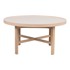 ROWICO Stolić za kavu Marsden 90x90 cm s keramičkom daskom u prirodnoj boji okrugao