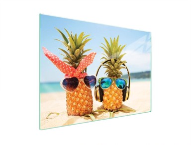 TMK Staklena zaštita za štednjak ili ploču za kuhanje 70x52, ananas