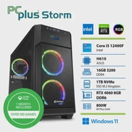 PCPLUS Stolno računalo Storm / Intel Core i5-12400F, 16 GB, 1 TB SSD, RTX 4060, Windows 11 Home