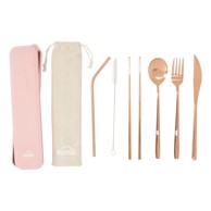 PREMIER HOUSEWARES Set pribora za jelo 6 kom Mimo, od nehrđajućeg čelika, bakrena boja