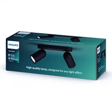 Reflektor, Pongee, 50582/30/PN, 2xGU10, max 10W, 230V, crna