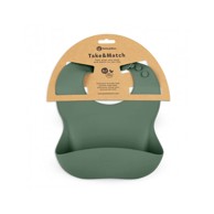 PETITEMARS Silikonski podbradak 6 m+ Take&Match, Misty Green