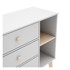 MARCKERIC Bijela niska dječja komoda 90x81 cm Esteban