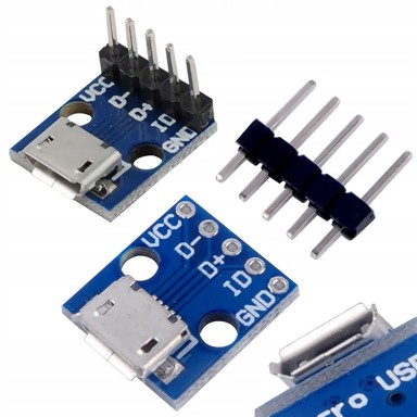 ROSFIX Micro USB konektor 5-pin PCB