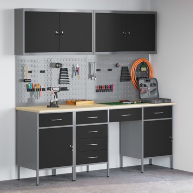 Stol za radionicu, crni