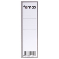 FORNAX Etikete za registratore A4, 200 x 60 mm, široke, 100 kom, bijele