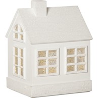 STAR TRADING Bijeli svjetlosni ukras s božićnim motivom Winter 