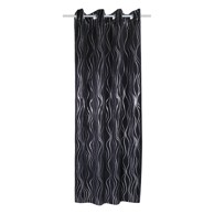 SEHLBACH Crna zavjesa 135x245 cm Waves