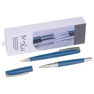 MOLU Set kemijske olovke i rolera 533604, plavi