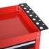 HOMESTAR Kolica za vrtni alat 82x35x76 cm, crvena