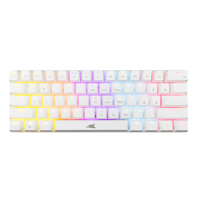 BARACUDA Mehanička gaming tipkovnica BGK-03221 Dolphin, bijela, plavi prekidači, US layout