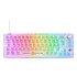 DELTACO Gaming tipkovnica Dk460, mehanička 65%, nordijski raspored, transparentna, RGB