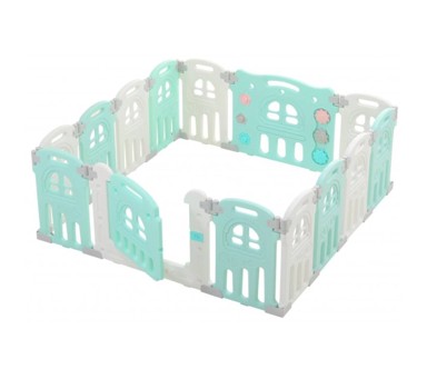 MAMAKIDS Modularni vrtić za djecu, suhi bazen 150×150, zeleno-bijela