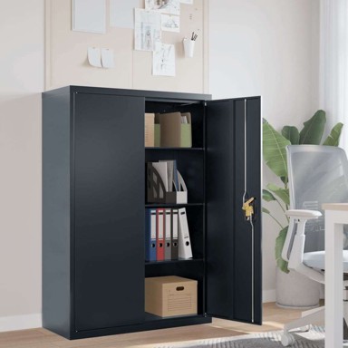 Ormarić za spise, 90 x 40 x 140 cm, čelični, antracit