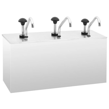 Dozator za umak, 3x3,5 L, nehrđajući čelik